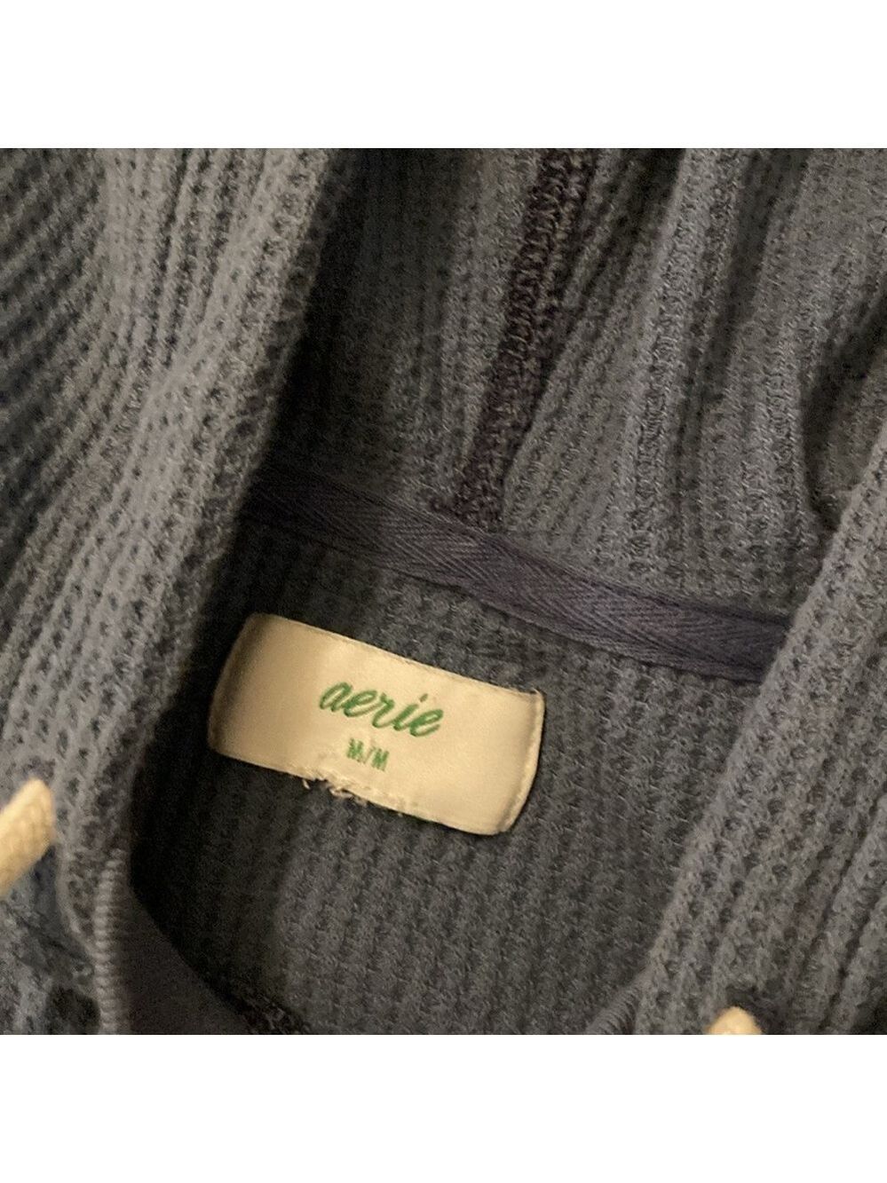 Aerie oversized waffle knit hooded pullover size medium - Picture 2 of 6